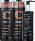 Kit Truss Curly - Shampoo Low-Poo 300ml + Condicionador 300ml + Leave-In Night Spa 250ml