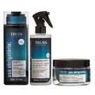 Kit TRUSS Uso Obrigatório Shampoo 300ml + Máscara 180g + Spray Reconstrutor 260ml