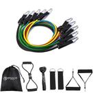 Kit Tubing Premium 12 Peças Elástico Extensor Bravus Sport