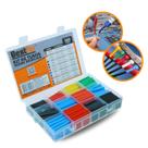 Kit Tubo Termo Retrátil 560pcs Espaguete Colorido Fio Cabo Emenda Cor Sortida Tubete Fogo Carregador