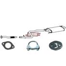 Kit Tubos + Silencioso Fiesta Hatch 1.0 8v 1997 A 1999 Zetec Kit Tubos + Silencioso Fiesta Hatch 1.0 8v 1997 A 1999 Zetec