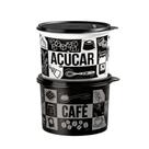 Kit Tupper Caixa Açúcar 1,4kg + Café 700g Pop Box