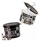 Kit tupper caixa café e açúcar pop box pb da tupperware