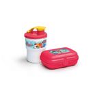 Kit Tupper Snack Pequeno + Copo Bico 225mL As Meninas Superpoderosas