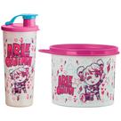Kit Tupperware Arlequina Kids Copo 470ml + Pote 500ml