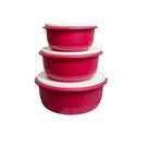 Kit Tupperware Batedeira Geração II - Bordô - 9,5L, 6L e 3,5L