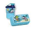 Kit Tupperware Copo com Bico 225ml + Porta Sanduíche Retangular Surf 2 peças