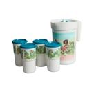 Kit Tupperware Izak com Jarra de 2 Litros e 4 Copos