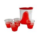 Kit Tupperware Jarra Elegância 1,6L + 4 Copos 290ml