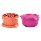 Kit Tupperware Tigelinha Rosa e Pêssego 250ml