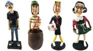 Kit turma do chaves, seu madruga bravo, chaves no barril, chiquinha e kiko em resina