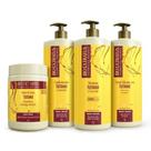 Kit Tutano Sh, Cond, Banho de Creme e Creme de Silicone 1L Bio Extratus