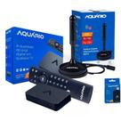 Kit TV Digital Completo Aquário DTV9000 Full HD Antena Interna Booster HDMI, USB Gravador