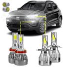 Kit Ultra Led Completo Fiat Pulse 2021 a 2023 20000lm 6500k