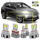Kit Ultra Led Completo Jepp Compass 2017/2023 20000lm 6500k