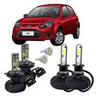 Kit Ultra Led Farol Alto Baixo H4 E Milha Ford Ka 97 A 2014