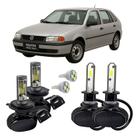 Kit Ultra Led Farol Alto Baixo H4 E Milha H3 Pointer Todos