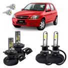 Kit Ultra Led Farol Alto Baixo H4 Milha Celta 2006 A 2015