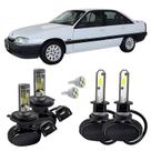 Kit Ultra Led Farol Alto Baixo H4 Milha H3 Omega 1992 A 1998