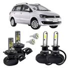 Kit Ultra Led Farol Alto Baixo H4 Milha SpaceFox 2006 A 2009