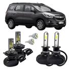 Kit Ultra Led Farol Alto Baixo H4 Milha Spin 2012 Em Diante