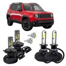 Kit Ultra Led Farol Alto Baixo Milha Renegade 2016 Em Diante