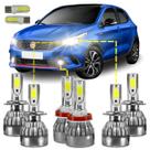 Kit Ultra LED Fiat Argo 2018/2023 20000 Lúmens 6500K H7 H11