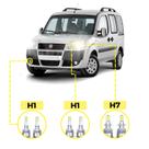 Kit Ultra LED Fiat Doblo 2001/09 20000 Lúmens 6500K H1 H7 H1