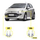 Kit ultra led fiat punto 2012/2107 20000 lúmens 6500k