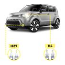 Kit Ultra LED Kia Soul 2015/2019 20000 Lúmens 6500k H4 H27 Kit Ultra LED Kia Soul 2015/2019 20000 Lúmens 6500k H4 H27