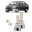 Kit Ultra Led Milha Gm Prisma 2006/2011 20000 Lúmens 6500k