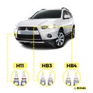 Kit Ultra Led Mitsubishi Outlander 2010/13 20000lúmens 6500k