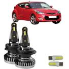 Kit ultra led nano hyundai veloster 2012/2014 30000 lúmens 6500k (h7) -canceller