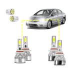 Kit Ultra Led New Civic 07/11 Alto/Baixo 20000 lúmens 6500k
