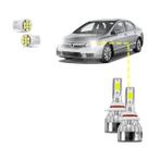 Kit Ultra Led New Civic 2007/2011 Farol Alto 20000 lúmens
