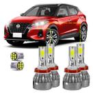 Kit Ultra Led Nissan Kicks 2016/22 20000lm 6500k Alto/baixo