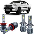 Kit Ultra Led Slim 6000k Hilux 2012 a 2015 Foco simples Kit Ultra Led Slim 6000k Hilux 2012 a 2015 Foco simples