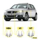 Kit Ultra Led Volkswagen Golf 2007/2013 20000 Lúmens 6500k