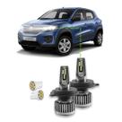 Kit Ultra Nano Led R8 kwid 2017/2020 Alto e Baixo 30000Lm