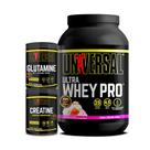 Kit Ultra Whey Pro 900g + Creatine 300g + Glutamine 300g