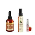 Kit Umectante umectação capilar 1 Óleo de coco 40ml 1 Óleo cremoso de coco 55ml + Presente Lourre 15ml