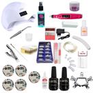 Kit Unha Gel Completo Fibra Kit Unhas Cabine Uv Led Fibra S3