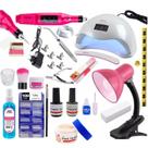 Kit unha Gel e Fibra com Luminária e Cabine Lixa eletrica Kit unha Gel e Fibra com Luminária e Cabine Lixa eletrica