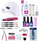 Kit Unhas De Gel Cabine Lixadeira Acessórios Alongamento