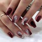 Kit Unhas Francesas Minimalistas com Glitter - 24 Unidades