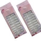 Kit Unhas Postiças Decoradas Branco