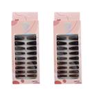 Kit Unhas Postiças Preto Básico Elegância
