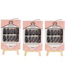 Kit Unhas Postiças Preto Elegante