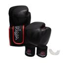 Kit Unissex Naja Boxe Muay Thai Anatômico Preto/Vermelho