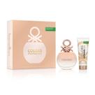 Kit united colors of benetton sisterland rose edt perfume feminino 80ml + creme corporal 75ml